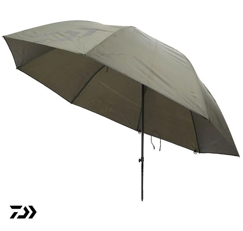 Fishing tackle padded pack-New Daiwa 125cm / 50" Green Fishing Brolly / Umbrella - Round - DGB50