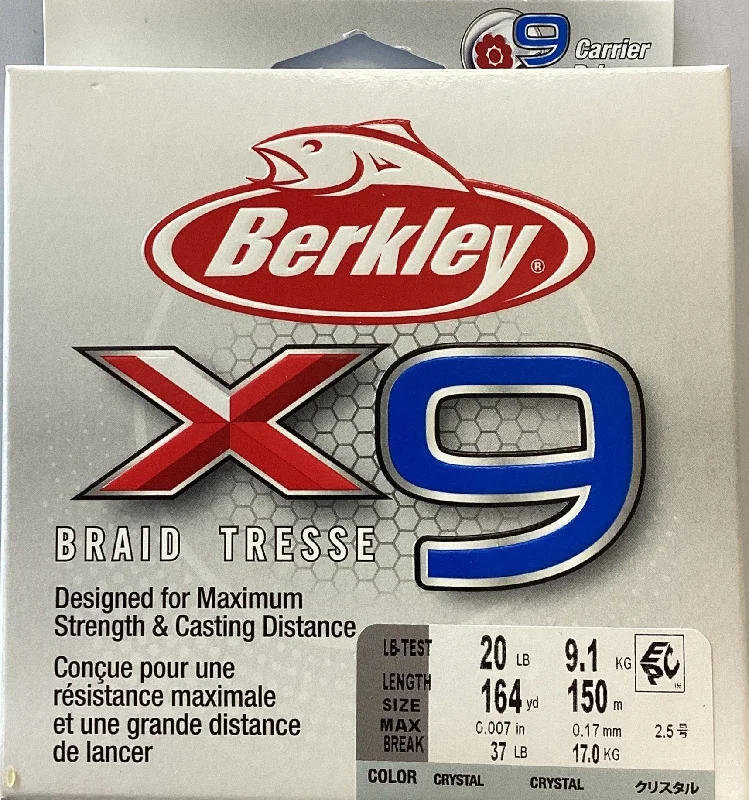 Fishing line cast strength-Berkley X9BFS20-CY X9 Braid