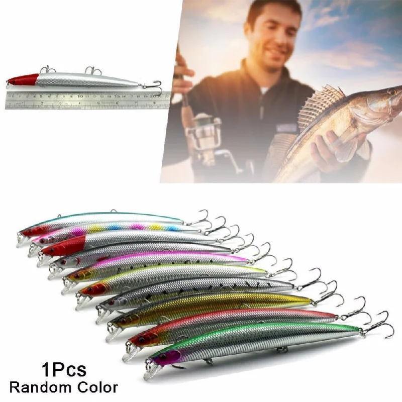 Fishing hook glow lock-1 Pcs Popular 18cm Plastic Bionic Floating Fishing Lure Crank Bait Hook Bass Hot Sale