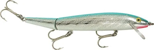 Fishing hook rust firm-Jointed Minnow Lure, 3 12, 516 Oz, SilverBlue, Floating