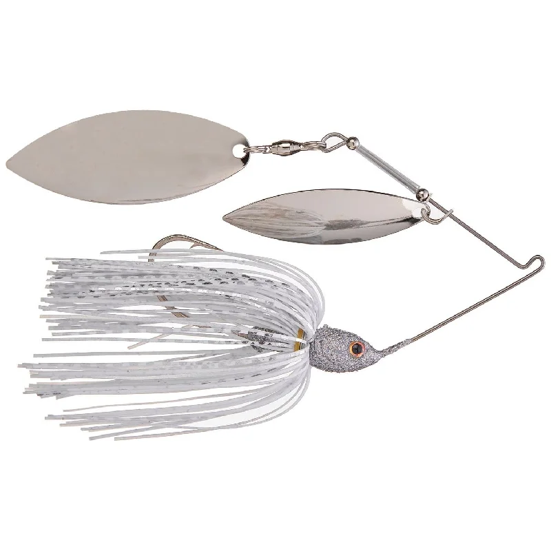 Fishing rod quick steady-Strike King Tour Grade Spinnerbait 1/2 Oz Double Willow White/Silver