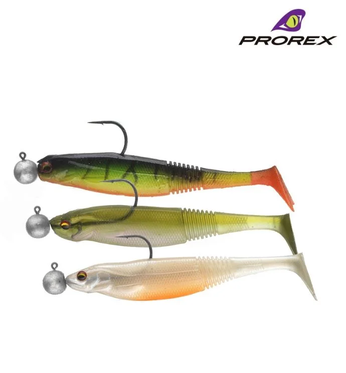 Fishing bait scent control-New Daiwa Prorex Classic Shad DF Pre-Rigged Zander / Perch Lures - Kit 2 - 16752-002