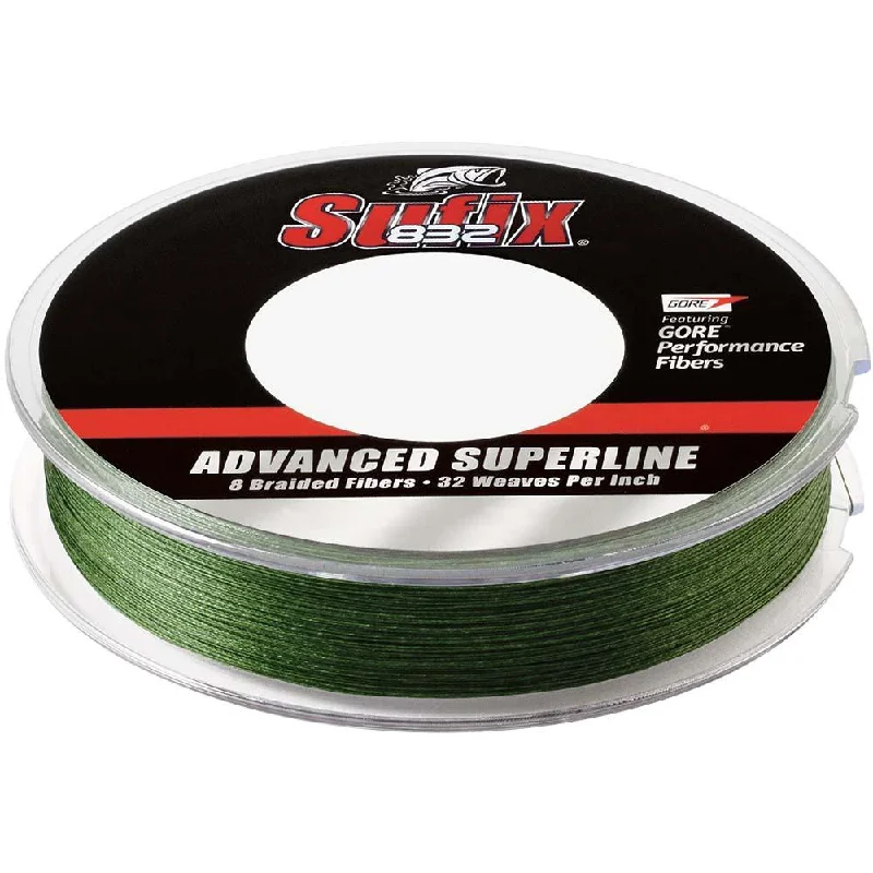 Fishing tackle rigid balance-Sufix 832 Advanced Superline Braid - 8lb - Low-Vis Green - 150 yds [660-008G]