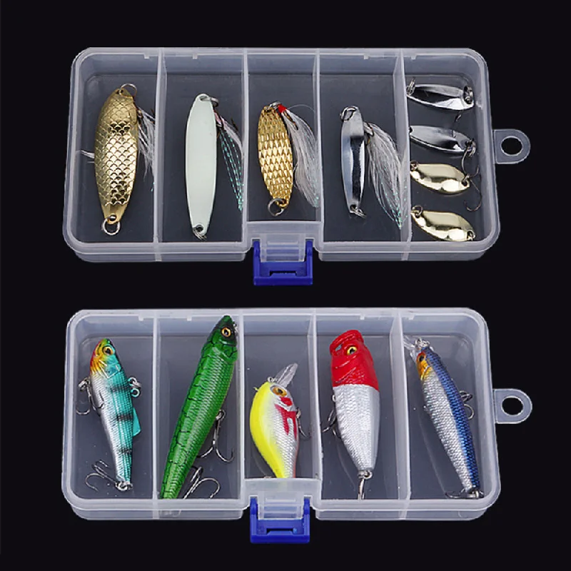 Fishing tackle utility steady-Transparent Plastic Fishing Lure Bait Box Storage Organizer Container Case Popular New