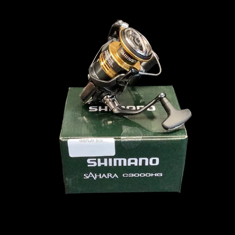 Fishing line smooth finish-Shimano SHC3000HGFJ Sahara 3000 Spinning Reel, Front Drag, 4BB +