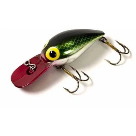 Fishing line cast hold-Brad's Wiggler | Green Pirate; 2 in.