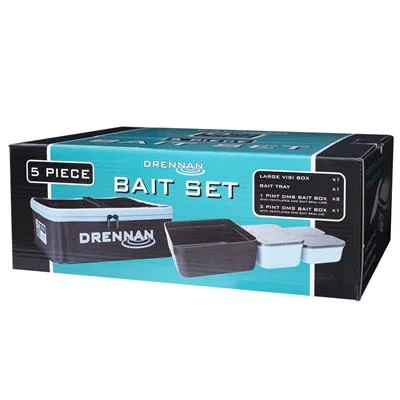 Fishing reel smooth winding-Drennan EVA 5 piece Bait Set