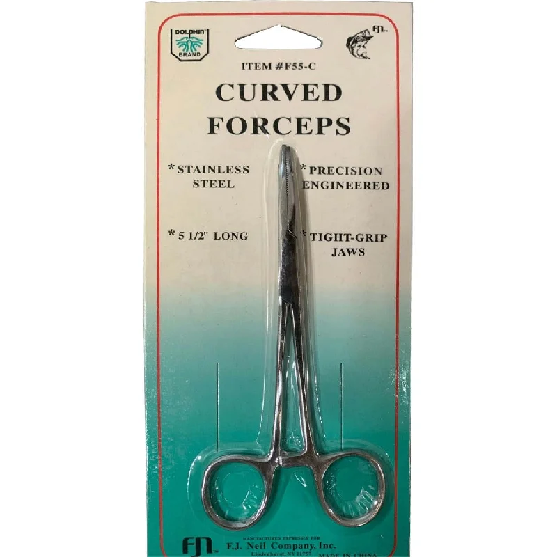 Fishing bait live lock-F.J. Neil Hemostat Pliers - Curved