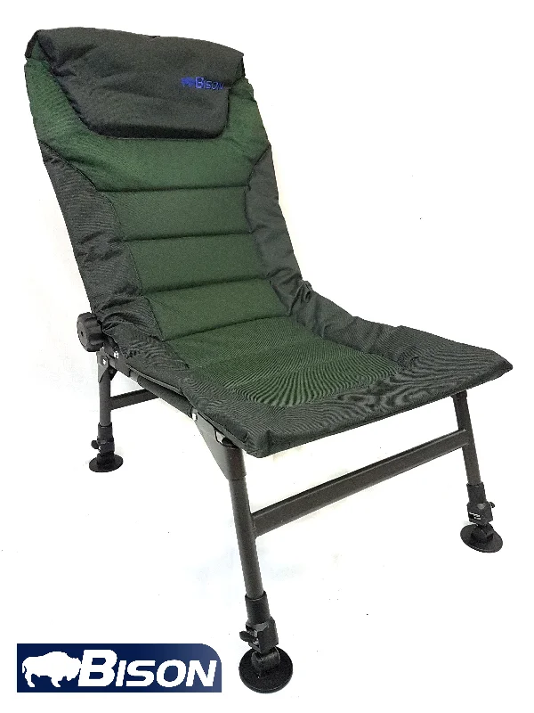 Fishing bait live balance-FISHING CHAIR ADJUSTABLE LEGS AND BACK RECLINER + FREE CARP CHAIR BAG