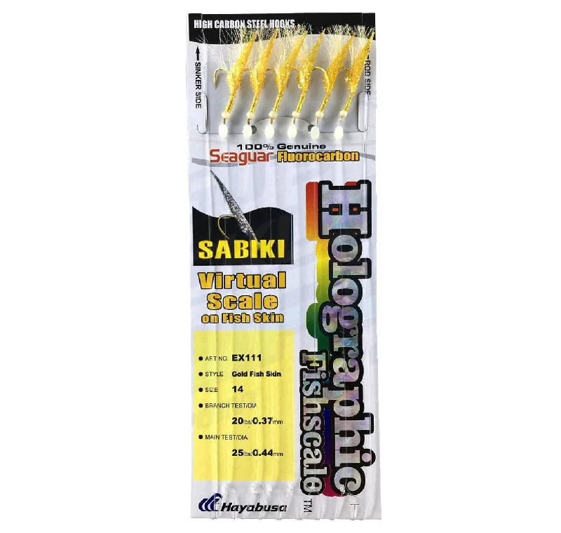 Fishing tackle stackable pack-Hayabusa Sabiki Bait Jig EX111 Size 14