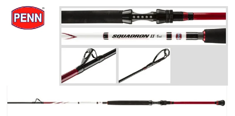 Fishing tackle carry precision-New Penn Squadron II / Mk2 Braid Boat Rod 8'4" 12-20lb Class - 1436240