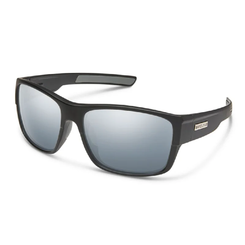 Matte Black Frame, Polarized Silver Mirror Lens