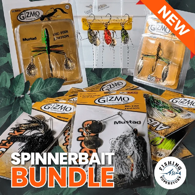 Fishing rod quick grip-Spinnerbait Bundle - 12 x Spinnerbaits PLUS a Spinner Storage Tacklebox