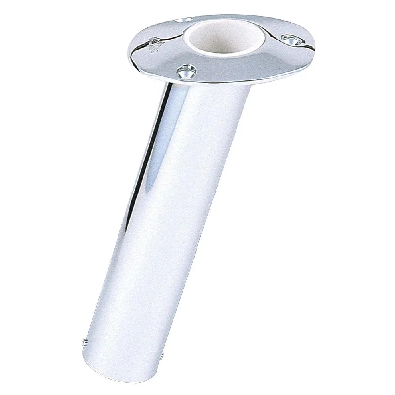 Fishing reel low firm-Lee's 15 Degree Stainless Steel Flush Mount Rod Holder - 2.25" O.D. [RH534HS]