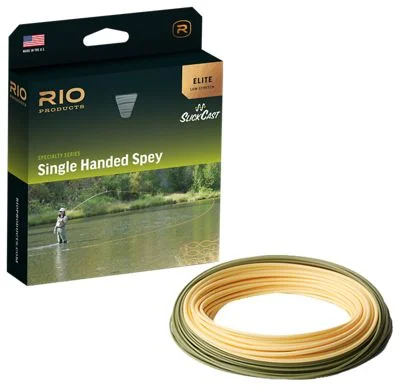 Fishing reel high precision-RIO Elite Single-Handed Spey Fly Line - Peach/Camo - 90' - 5