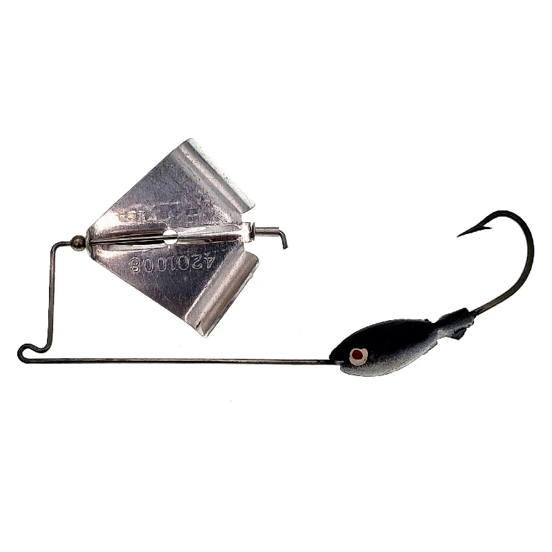 Fishing line knot lock-Cato-Brawley Skirtless BuzzBait SpinnerBait 3/4 Oz Qty 5 Black White (Bulk)