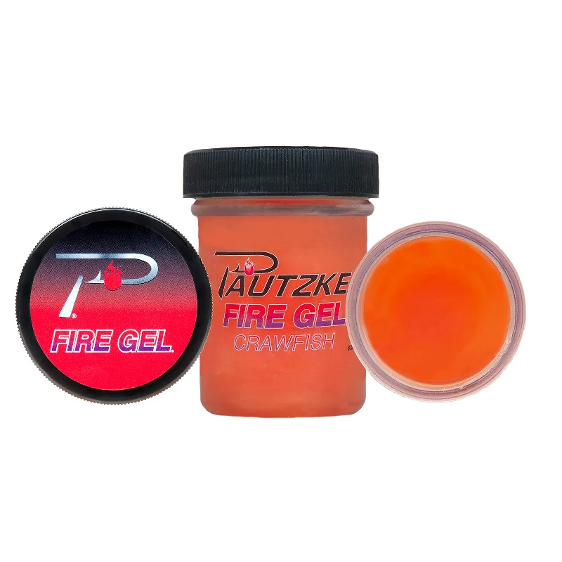 Fishing rod horizontal rack-Pautzke Fire Gel Attractant 1.65oz. (Craw Fish)