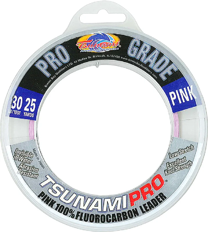 Fishing tackle side firm-Fluorocarbon Leader - Pink