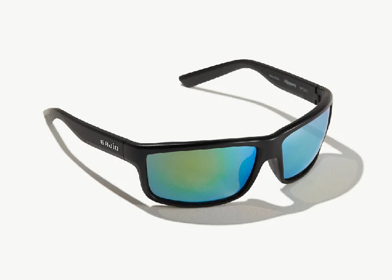 Black Matte Frame, Green Mirror Polycarbonate Lens