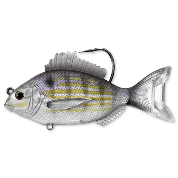 Fishing tackle travel sleeve-Live Target Swimbait Pinfish 4" 1 Oz Silver/Violet