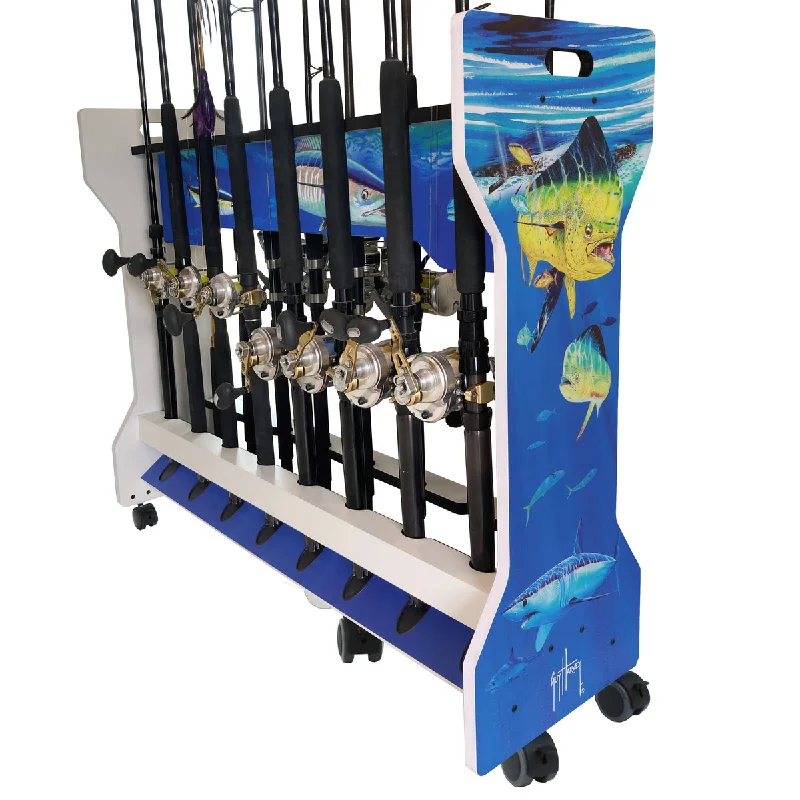 Fishing reel quick steady-Guy Harvey Deep Sea 16 Rolling Rod Rack