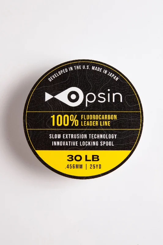 Fishing rod shore sleeve-Opsin Fluorocarbon Fishing Line - 30lb, 0.44mm for Low Visibility & Knot Strength