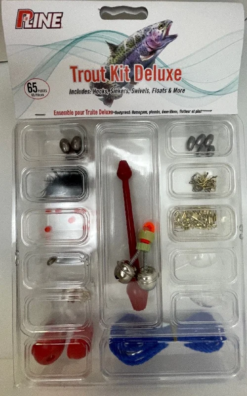 Fishing hook glow finish-P-Line Trout Kit Deluxe