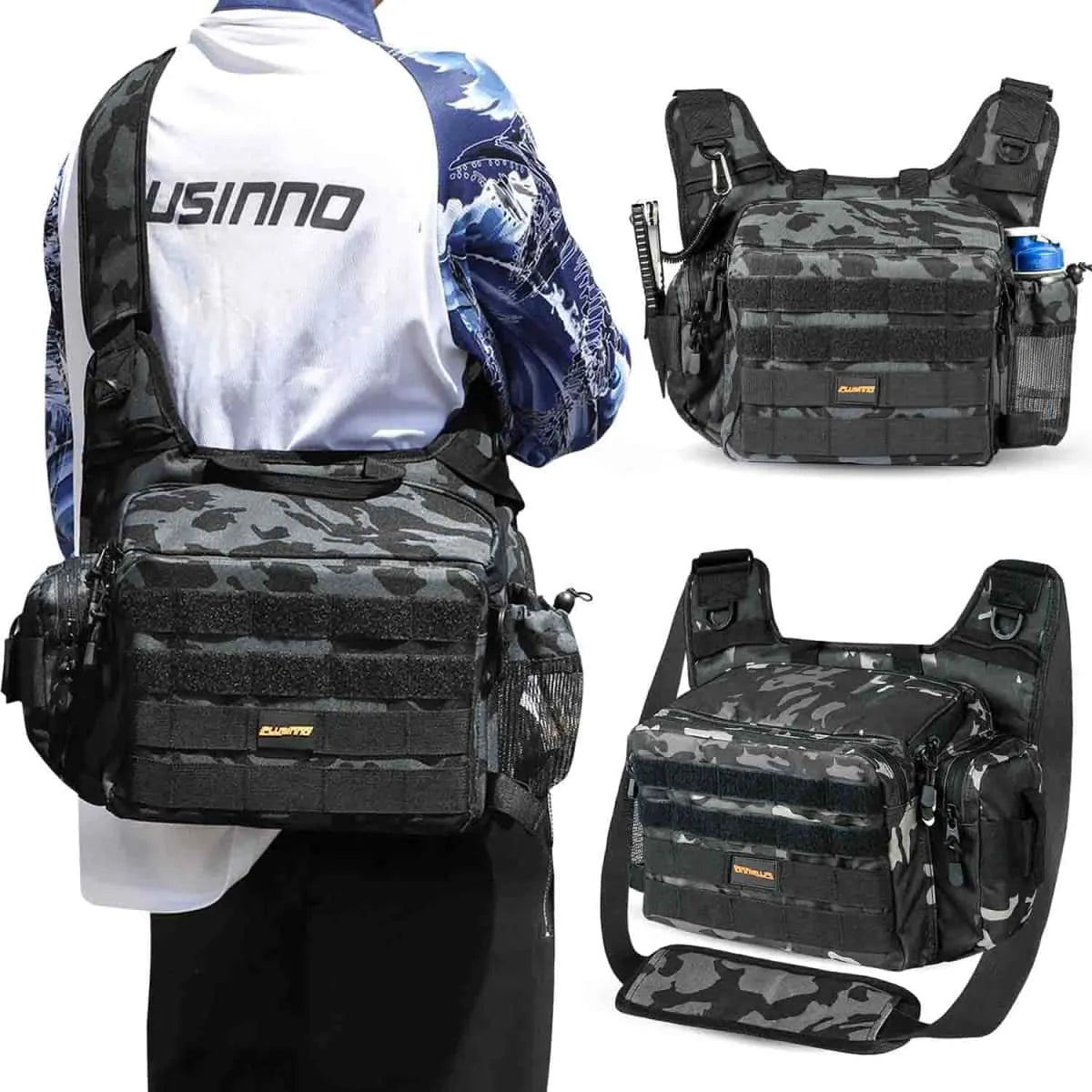 Fishing reel lightweight drag-PLUSINNO Fishing Tackle Shoulder Bag