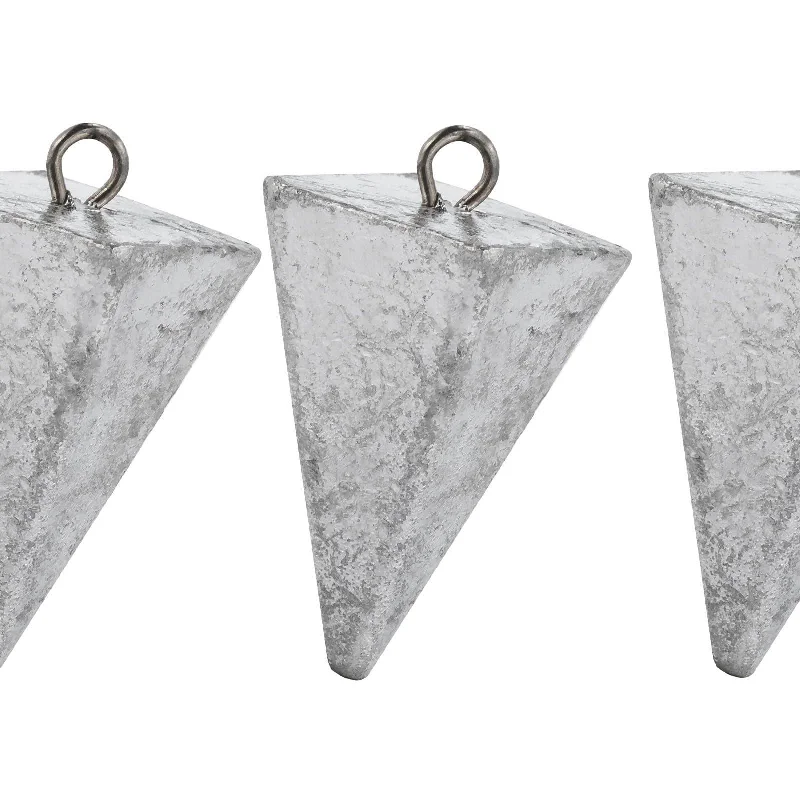 Fishing bait drying box-Dr.Fish 5pcs Pyramid Sinkers 1 to 8oz