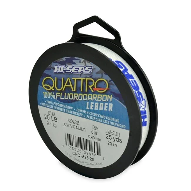 Fishing line cast steady-Hi-Seas Quattro Camo Fluorocarbon Line