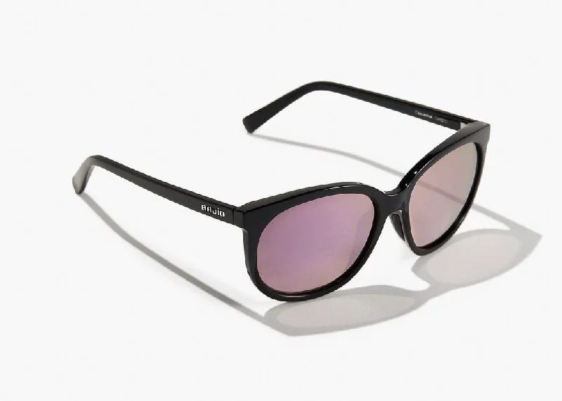 Black Gloss Frame, Rose Mirror Polycarbonate Lens