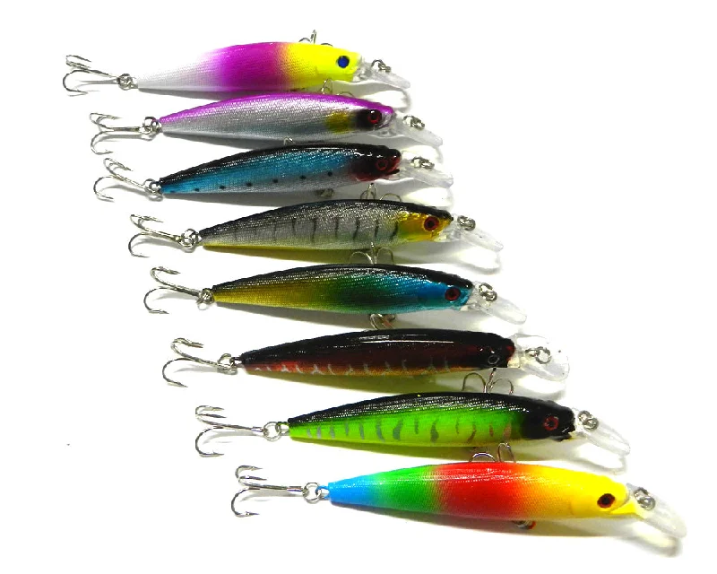 Fishing rod lightweight pack-Popular Plastic Bionic Minnow Fishing Lures 3D eyes 11cm/15.2g Artificial Wobbler Hard Bass Bait Tackle