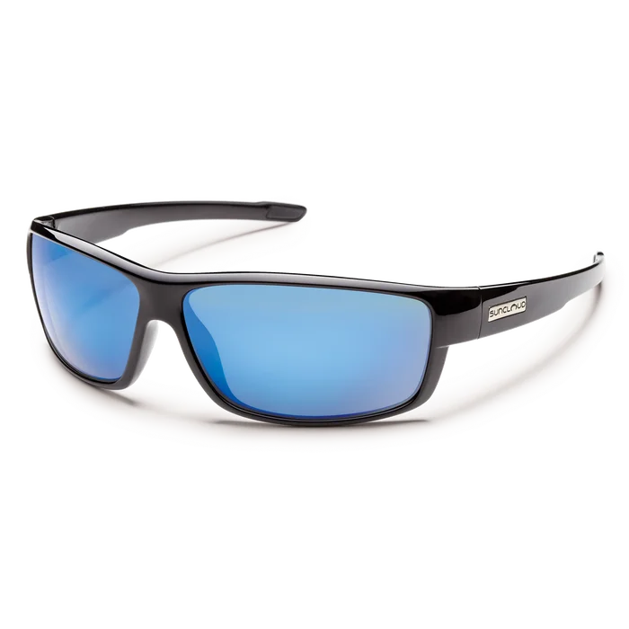 Black Frame, Polarized Blue Lens