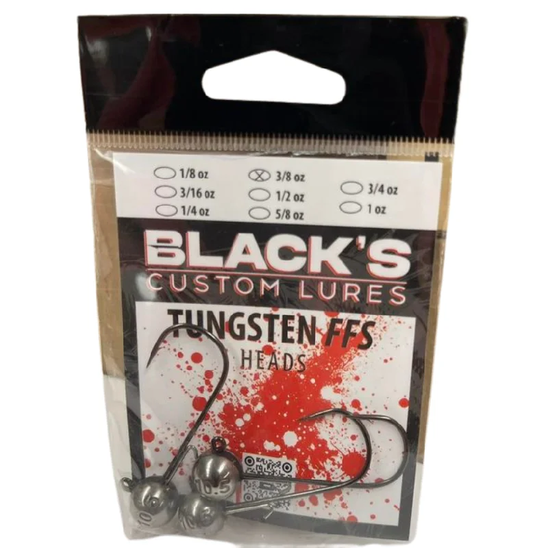 Fishing reel low hold-Blacks Custom Lures Tungsten FFS Jig Heads