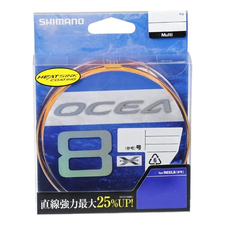 Fishing tackle carry precision-Shimano Ocea 8 Braid Line PE5-99lb-400m Multicoloured