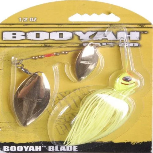 Fishing rod quick steady-Booyah Baits Double Willow Blade 1/2 Oz Fishing Lure - Chartreuse