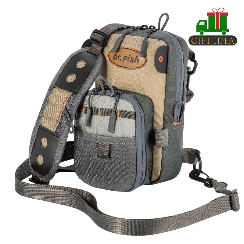 Fishing rod heavy steady-Dr.Fish Fly Fishing Chest Bag Crossbody