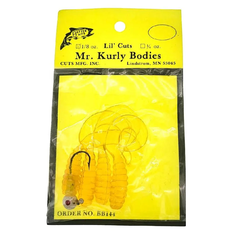 Fishing line thin glide-Better Baits lil' Cuts Mr. Kurly Bodies 1/8 Oz