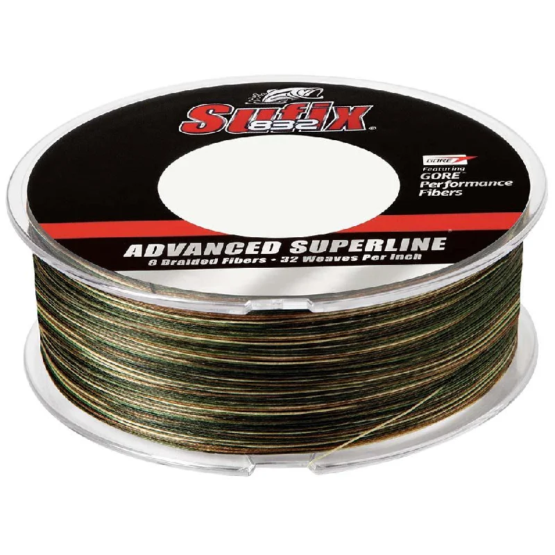 Ice fishing reel combo-Sufix 832 Advanced Superline Braid - 30lb - Camo - 600 yds [660-230CA]