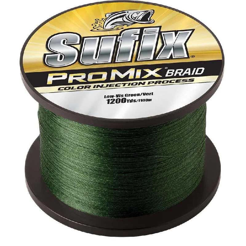 Fishing hook durable grip-Sufix ProMix Braid - 15lb - Low-Vis Green - 1200 yds [630-315G]