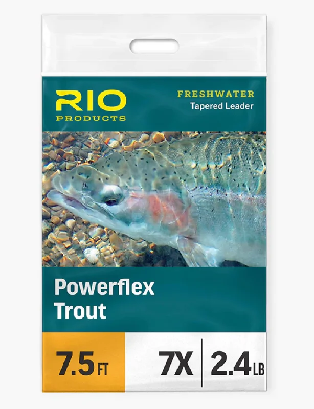 Fishing rod sturdy balance-Rio Powerflex Trout Leader 7.5ft