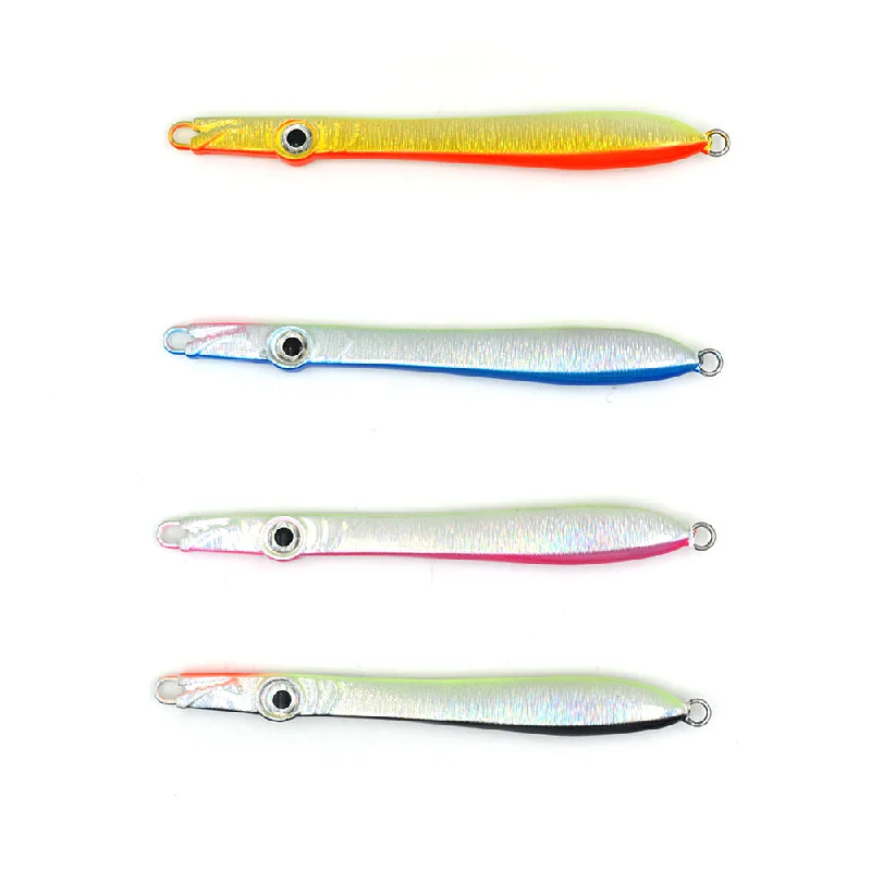 Fishing tackle side box-5pcs 150g 17cm Random Mixed Color Most popular lead metal lure slow pitch jigging