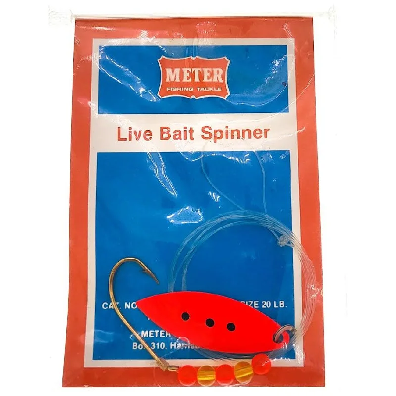 Fishing bait prep bowl-Meter Fishing Tackle Live Bait Spinner Willow Blade