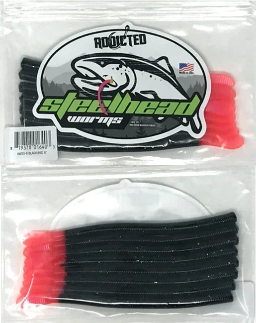 Fishing rod compact sleeve-Addicted Fishing 6" Steelhead Worms