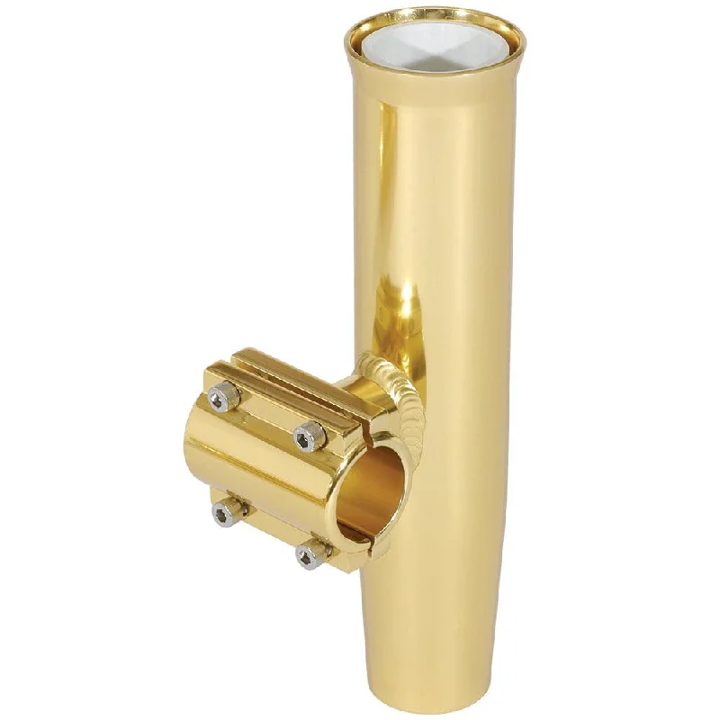 Fishing bait live balance-Lee's Clamp-On Rod Holder - Gold Aluminum - Horizontal Mount - Fits 1.315" O.D. Pipe [RA5202GL]