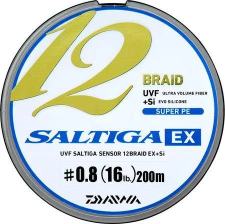 Fishing hook rust finish-Daiwa Saltiga 12 BEX Multi Coloured Braided Line