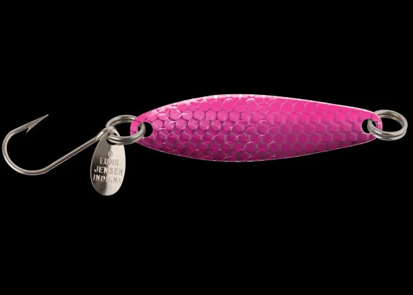 Fishing bait drying grip-Luhr Jensen Needlefish Trolling Spoon - 1-1/2' - Purple Pink Hot Scale UV