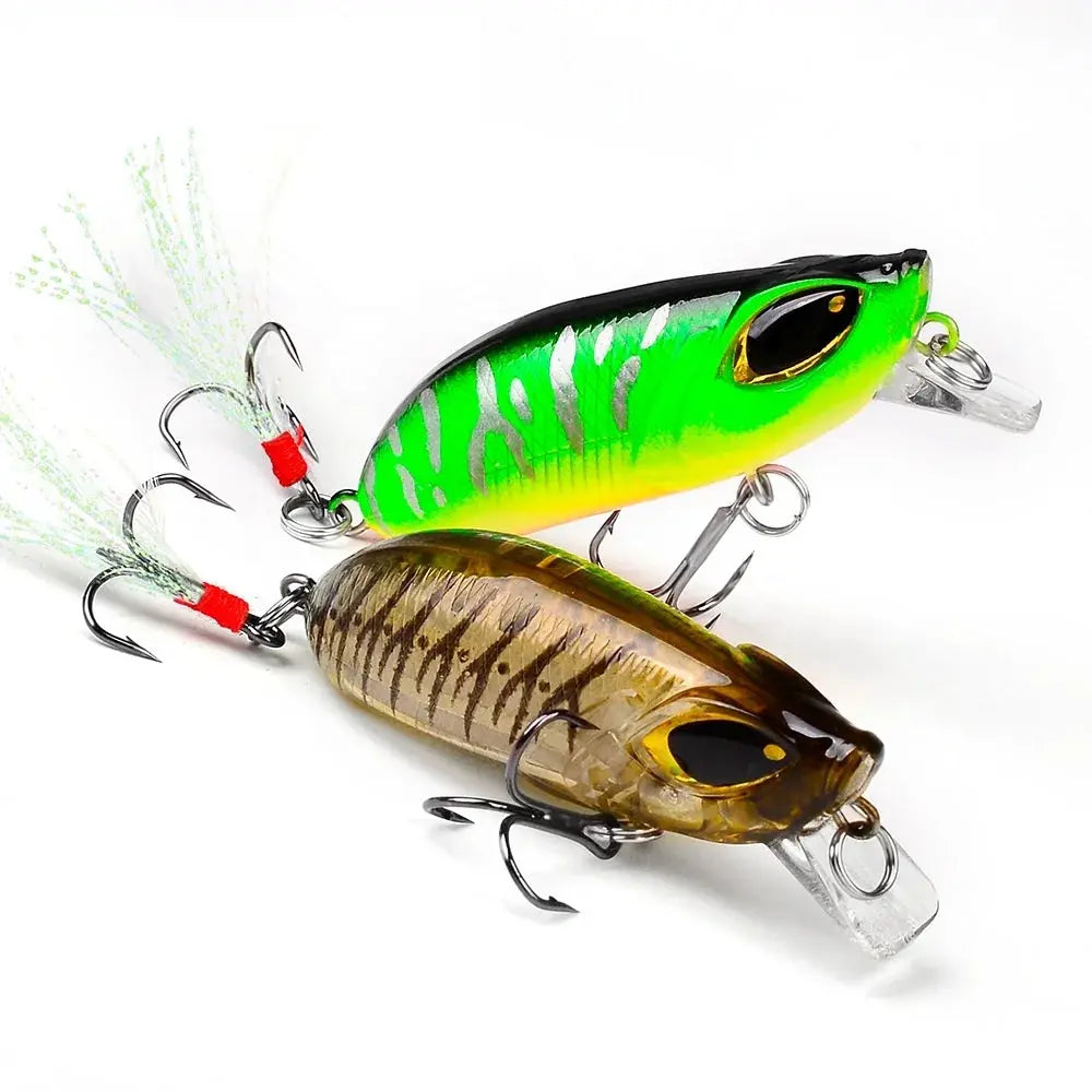 Fishing reel quick support-Lureswholesale® 5cm 8g Hard Plastic Fishing minnow Lures