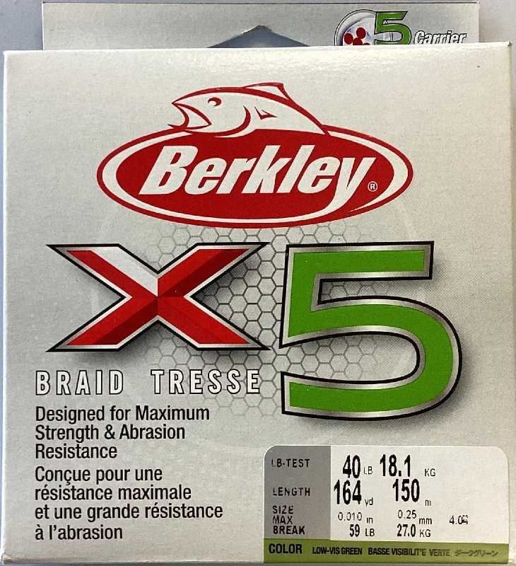 Fishing line cast firm-Berkley X5BFS40-22 X5 Braid