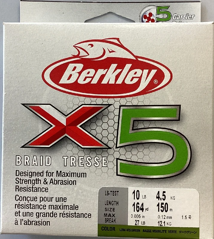 Fishing line cast grip-Berkley X5BFS10-22 X5 Braid